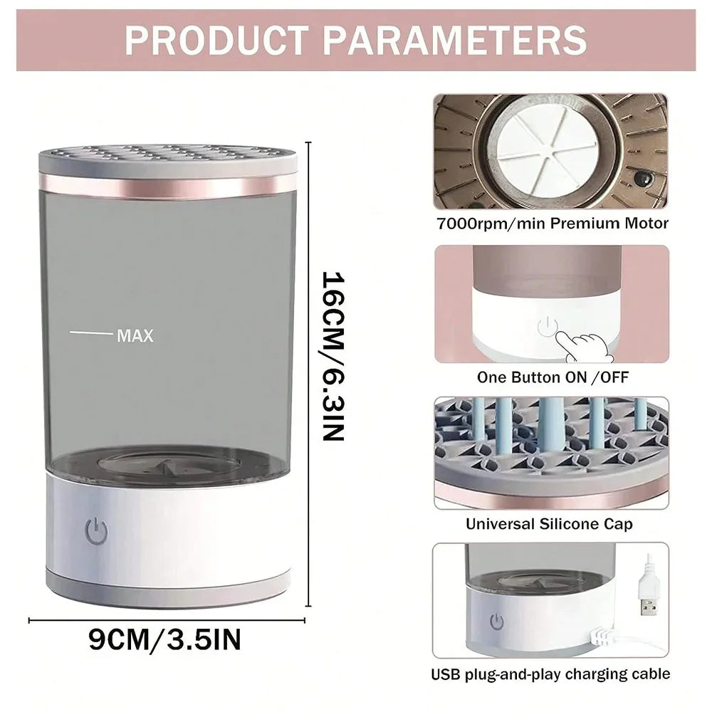 Automatic Fast Electric Makeup Brush Cleaning Machine